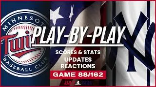 🔴LIVE - Minnesota Twins vs New York Yankees - Play-By-Play & Reactions (7/4/26)