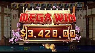 Juicy slots 10 free spins x2 on Samurai Code