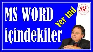 Word Uygulaması / İ&ccedil;indekiler ve Yer İmi Oluşturma / Başvuru Sekmesinin Kullanımı