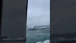 Sea waves when ship is moving love nature