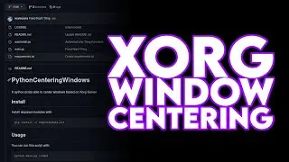 window centering in any (xorg based) environment
