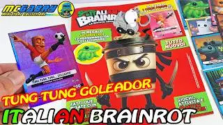 SKIFIDOL ITALIAN BRAINROT: UNBOXING OFFICIAL MAGAZINE AND COLLECTIBLE TUNG TUNG GOLEADOR PROMO CARD
