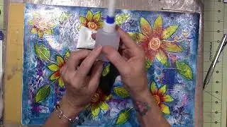 July Art Journal Page; Tutorial in real time