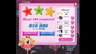 Candy Crush Saga Level 109 ★★★ NO BOOSTER