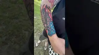American flag tattoo