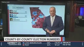 Georgia presidential election results at 3:00 a.m.