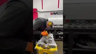 GTR R35 block preparation, sharp edges and casting excess material removal VOLKOV