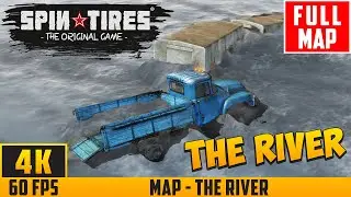 SpinTires (2014) - Full Walkthrough Map - The River - No Commentary (4K 60FPS)