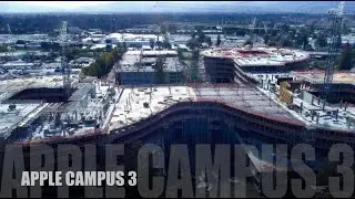 2017 [[4k]]Aerial Tour of Apple🍎Campus 3