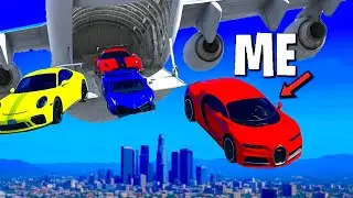 Я ограбил автосалон суперкаров с помощью грузового самолета в GTA 5 RP