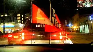 Freedom Convoy comes through Hamilton, Ontario - Jan 24, 23