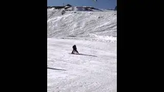 Skiing solo