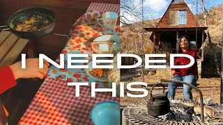 A Cozy Cabin Escape for One Day 🏞 ll Nature, Riverr & Slow Moments🍂