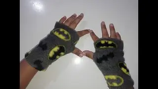DIY Confeccion de guantes sin dedos - Puño mitones