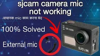 Sjcam action camera mein mic not working// Sjcam 6 legend me external mic work nhi hora //#sjcam