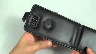 PDair Leather Case for Huawei Honor 3X G750 - Flip Top Type