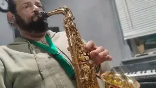 Just a little amateur practice on the saxophone