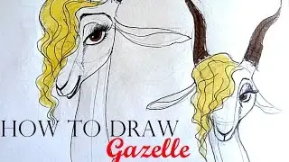HOW TO DRAW Gazelle (Zootopia) - 10 quick sketches - Speed drawing [request]