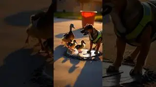 Construction Site Disaster! Why This Hardworking Pup Is In Total Shock? 🐶🐾🦆
