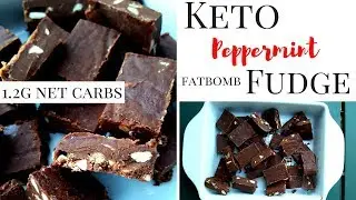 Keto Peppermint Fudge Recipe | Low Carb Desserts | Fatbombs