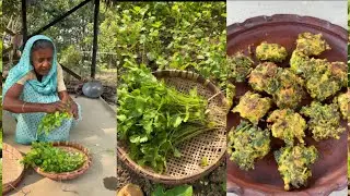 Crispy Coriander Leaves Fritters | Easy Dhone Pata Bora Recipe 
