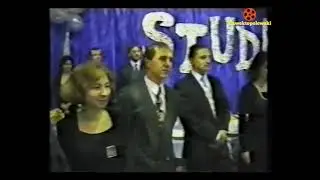 Żuromin 1996. Studniówka w Liceum Ogólnokształcącym im. M. Dąbrowskiej w Żurominie