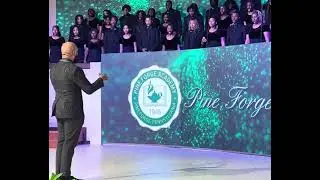 Pine Forge Academy Choir, singing Lift Ev’ry Voice and Sing   