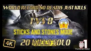 NEW WORLD RECORD | STICK & STONE NEW MODE | COD MOBILE | HS 🖤✌️