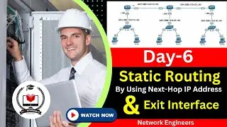 Day-6 | IPv6 Static Routing By Using Next-Hop IP Address and Exit Interface #network_engineer #ipv6
