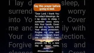 Say this powerful night prayer before you sleep. #shortsfeed #nightprayer #shorts #viral