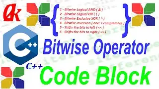 Bitwise operator C++ code block example in Hindi