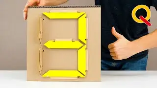 Как сделать механический 7-сегментный счетчик из картона