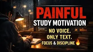 Painful Study Motivation  | No Voice | Only Text | Focus & Discipline| study motivation video #viral