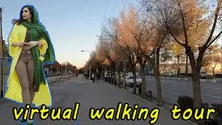walk with me : virtual walking tour / walking park/ walking in the park /travel to iran/asmr walking