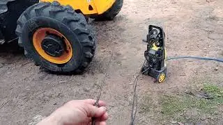 Veja o q eu fiz para lava os radiadores da máquina JCB