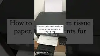 How to print custom logo tissue paper at home