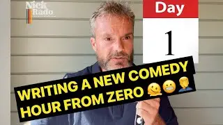 Day 1 Writing a new standup comedy hour from zero, Overcoming Writer's Block and Finding Inspiration
