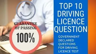 Top 10 Question for Driving Licence Exam English PART 1