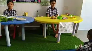 Healthy food #unhealthy food#food#activity#school#ukg#class 