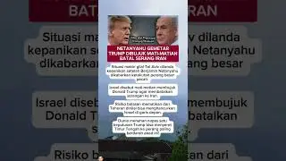 PANIK TEL AVIV! NETANYAHU GEMETAR, TRUMP DIBUJUK MATI-MATIAN BATAL SERANG IRAN