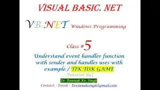 VB.net |Windows Programming | Class 5 | Tik Tok  Game | Textbox button function with if else example
