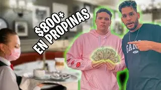 LE DIMOS +$600 DE PROPINA A MESEROS! FT. @V1P3R