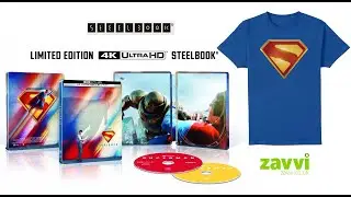 Superman [Zavvi Exclusive 4K UHD & Blu-ray SteelBook Shadow Artwork & T-Shirt Offer] #STEELBOOK