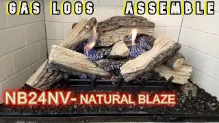 GAS LOGS Monessen NB24NV ( ASSEMBLE)  24 inch Natural Blaze  Natural Gas