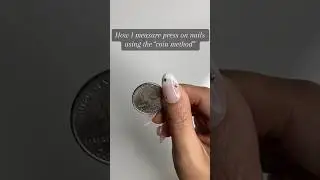 How to measure press on nails Coins method