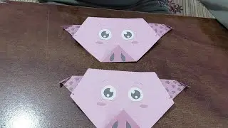 How to make a pig 🐖 from origami paper 