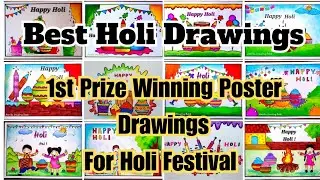 Best Holi Drawing Idea 2024 | Holi Drawing | Krishna Holi Drawing | Holi Poster Drawing Ideas easy