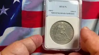 Rare World Coins US Seated Liberty Dollar, Rare High Grade.