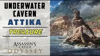 Underwater Cavern, Attika | Loot Treasure Location | ASSASSIN'S CREED ODYSSEY