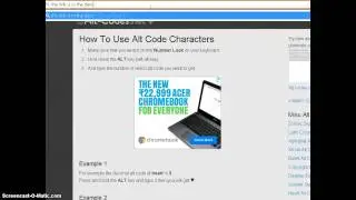 how to use alt codes (link and guide)